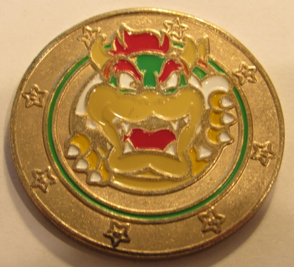 Vintage Bowser Super Mario Nintendo Coin Token - Frankford Candy