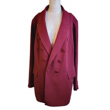 New Eloquii Size 24 Blazer Women Lined Button V-neck Pockets