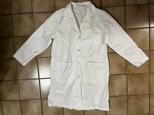 Womens Lab Coat Mid Length, White, New with Defects, 4 Button, 3 Pockets