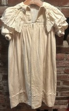 Vintage Victorian Era 2 Piece Christening Gown/Child  s Outfit Embroidered-Pics