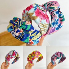 Printed Hairband Headdress Knot Fabric Simple Wide-Brimmed Fashion 2024