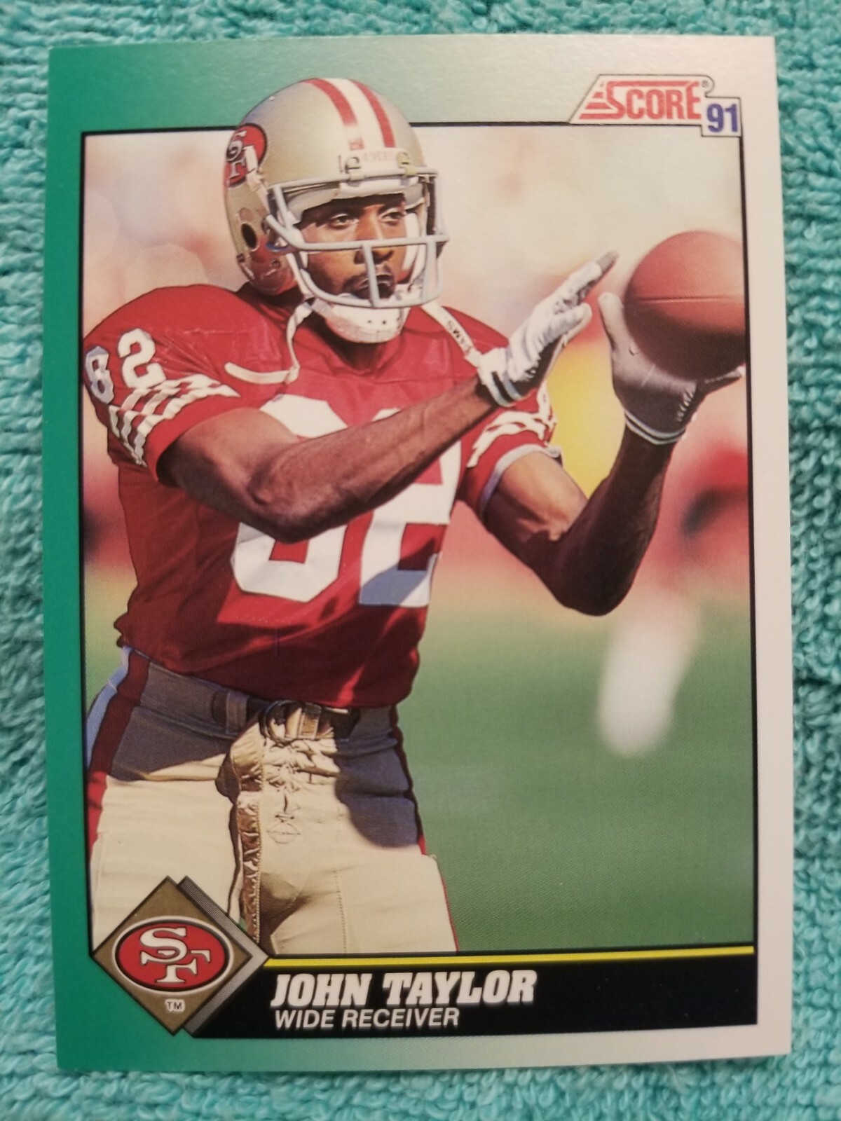 1991 SCORE JOHN TAYLOR #282 SAN FRANCISCO 49ERS
