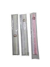 NWOT Ivory Pink Bra Straps Miscellaneous Set Of 3 Rhinestones Adjustable Read 