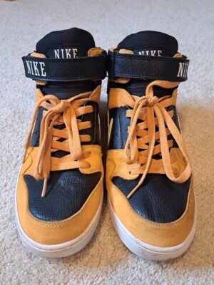 Vintage Nike Air Zoom Mogan Mid 2 407360-810 Blk/Wht/Yellow Sz 11.5