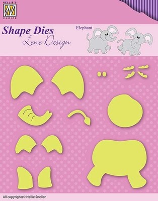 ELEFANT - Build-Up - Shape Dies - Stanzschablone von Nellies Choice (SDL031)