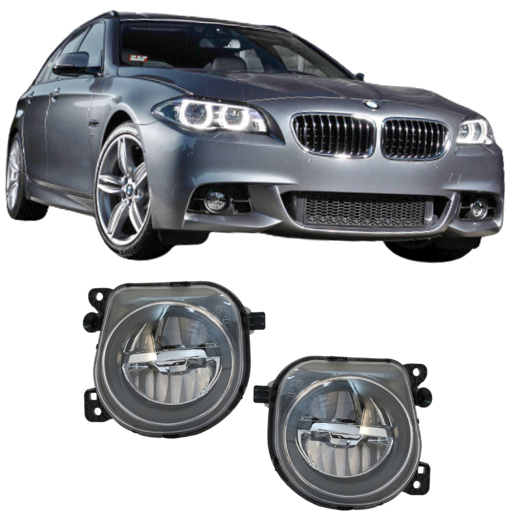 Feux Antibrouillard LED 6000K Haute Visibilité pour BMW F10 F11 M5 LCI