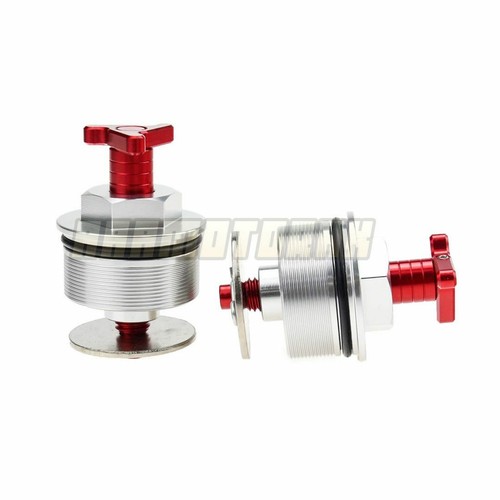 Tapa de horquilla de precarga para Kawasaki Ninja 400 2018-2023 41 mm perno de horquilla de ajuste triangular - Imagen 10 de 16