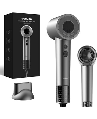Hair Dryer, Professional Blow Dryer, Thermo Control 5 Temps And 2 Speeds