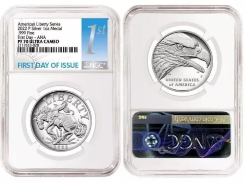 2022-P Proof American Liberty Medal 1st First Day ANA Releases NGC PF70 ~ Rare