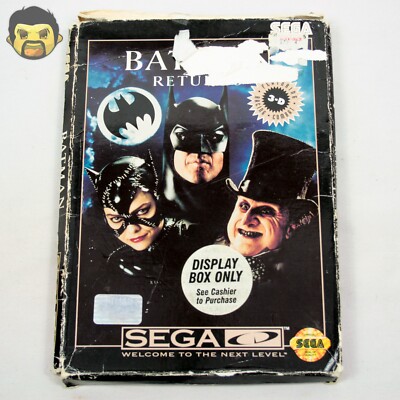 Batman Returns Sega CD 1993 KB Kay Bee Toys Display CIB Complete with Reg Card