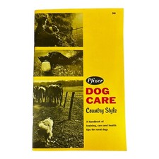 Vintage 1966 Pfizer Advertising Farm Country Dog Care Guide Training Manual Book