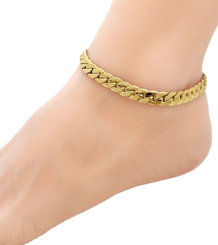 Bracelet de cheville femme en acier inoxydable imperméable taille réglable - Photo 14/31