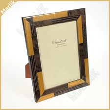 NATALINI Handmade ITALIAN Wooden Frame 5X7" ( 13x18 cm ) Brown/Light brown, NEW