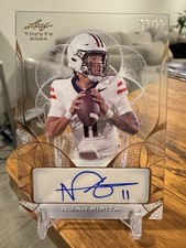 Noah Fifita 2024 Leaf Trinity Football Clear Rookie Auto #/99 🔥📈
