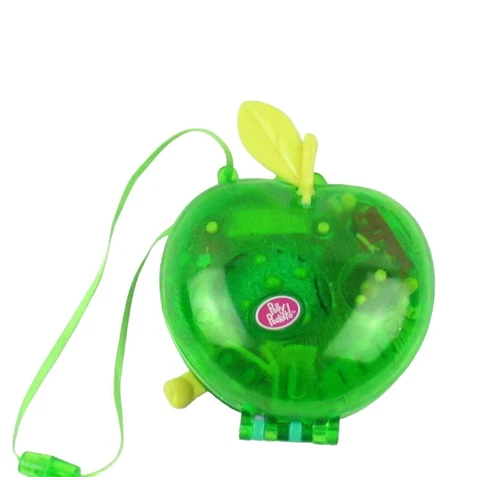 Vintage Polly Pocket 2000 Fruit Surprise Apple Green Compact
