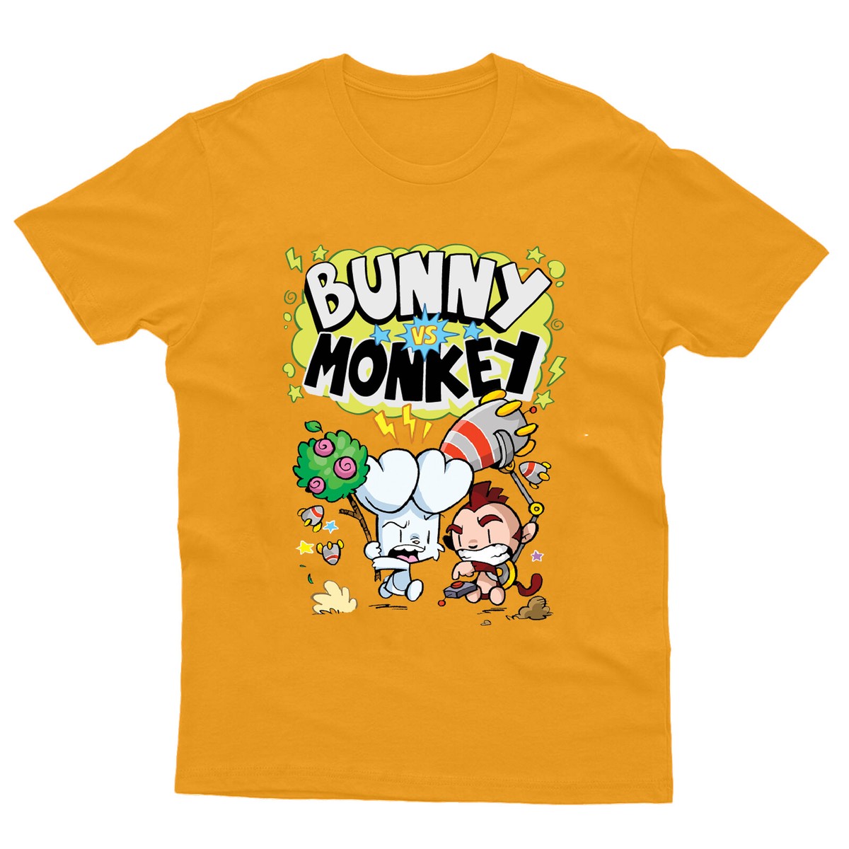 NEW Bunny Vs Monkey T Shirt Book Day Cartoon Children Book Story