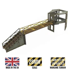 WWG Industry of War Battlefield Kit 4 – 28mm Wargaming Terrain Model Diorama