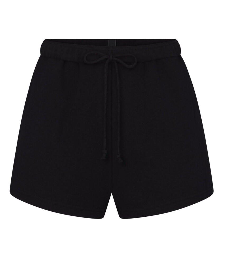 SKIMS Cotton Fleece Classic short NWT size S Onyx