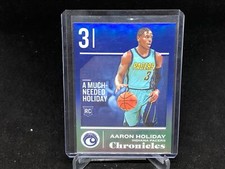 AARON HOLIDAY 2018-19 PANINI CHRONICLES BLUE PRIZM RC #D 52/99
