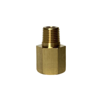 1/8 NPT Female To 1/8 Male NPT Coupling Adapter Brass Oil Pressure Fitting