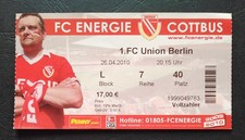 TICKET 2. Bundesliga 2009/10 Energie Cottbus - Union Berlin # 783