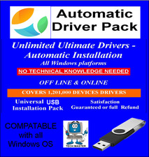 Offline  Driver Installation Pack compatible with ALL Win OS 32/64 bit 11, 10, 7