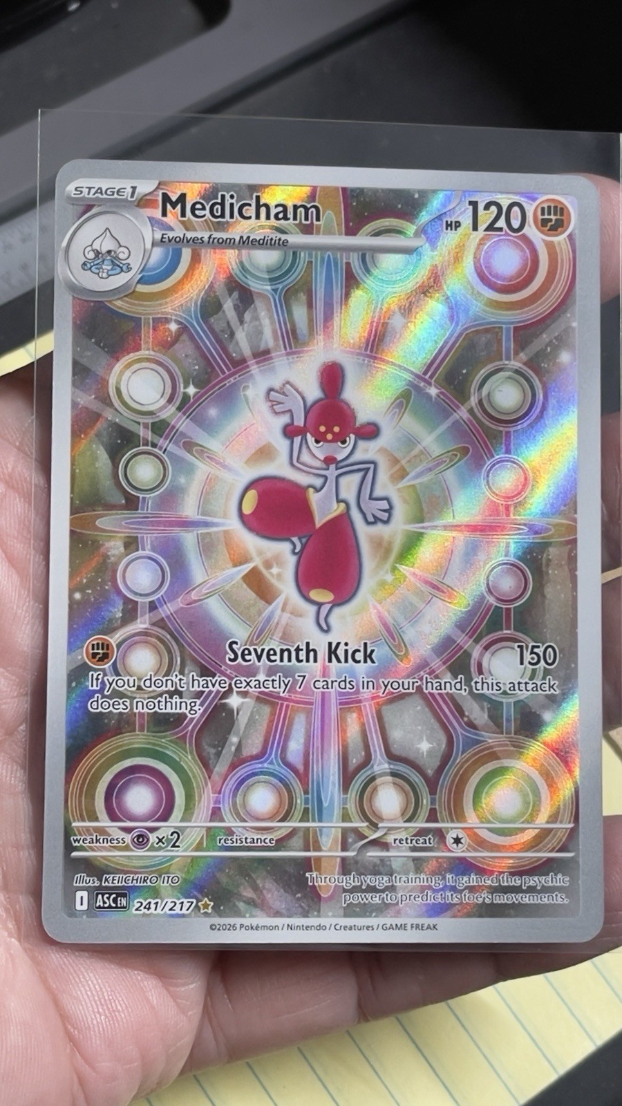 Medicham - Illustration Rare ME: Ascended Heroes 241/217 NM Holo