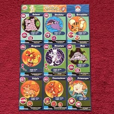Burger King Pok&eacute;mon Pok&eacute;Trivia Uncut Sheet 9 Cards