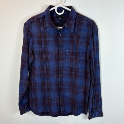 NWT Velvet by Graham and Spencer Kenneth Plaid Long Sleeve Button Down Shirt S