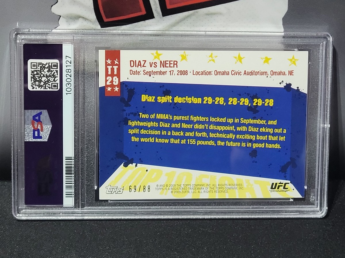 Carte De Collection Topps UFC 2009 - Nate Diaz Vs Josh Neer - Rookie #TT32