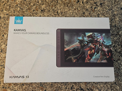 Huion Kamvas 13 Graphics Drawing Pen Tablet - Black (GS1331) (Complete)