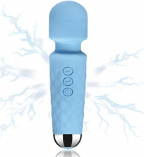 Portable Muscle Mini Massager, Upgraded Muscle Relaxer Waterproof Sky Blue