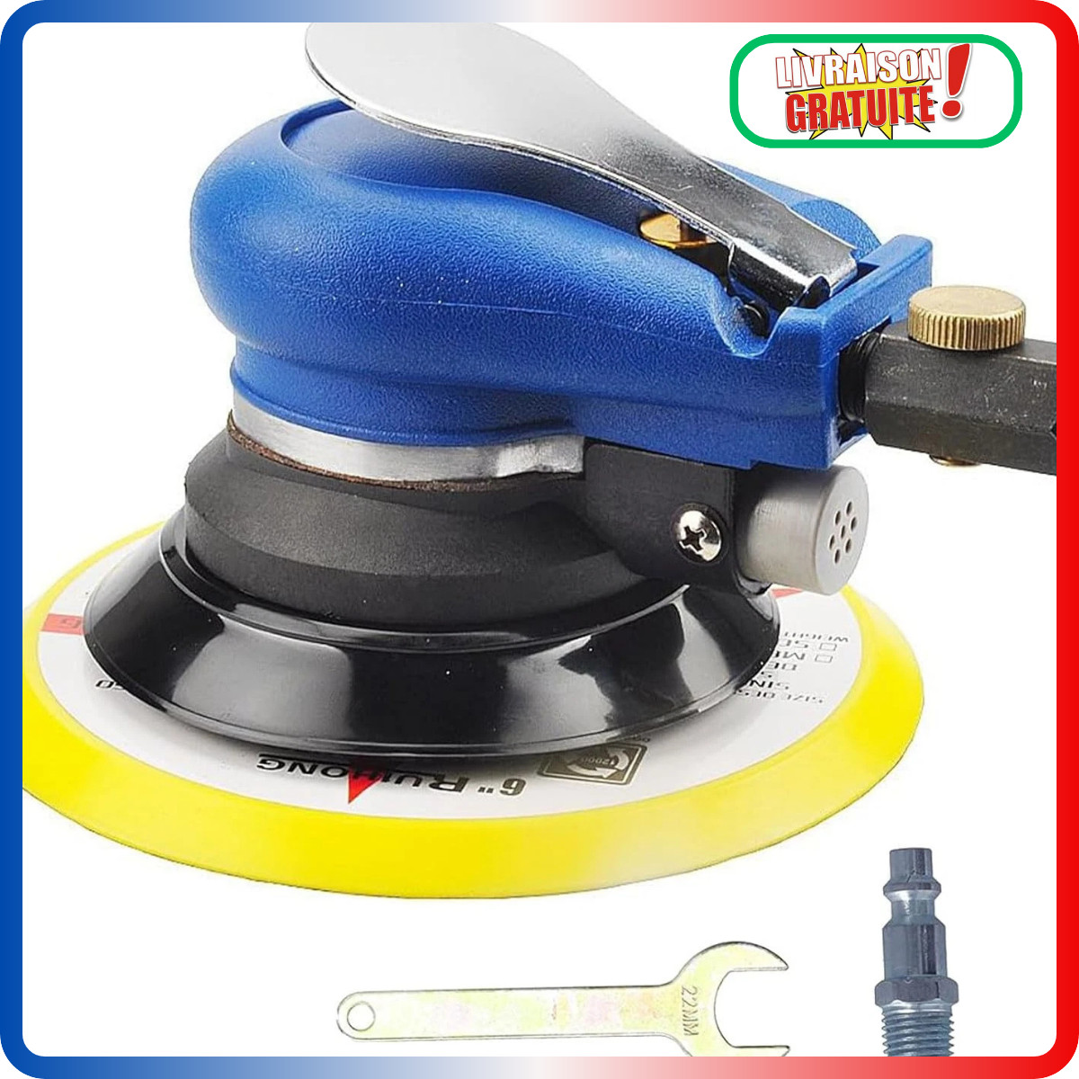 Ponceuse pneumatique excentrique pour restaurer les meubles en bois