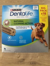 Image of Purina Dentalife Large Dog Treat Dental Chew 18 Sticks