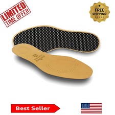 Comfortable Tanned Sheepskin Insoles - Odor and Moisture Control, US W9/10/M6/7