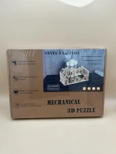 3D Wooden Mechanical Puzzle Santa's Factory Clock Model Kit LG824 New & Sealed