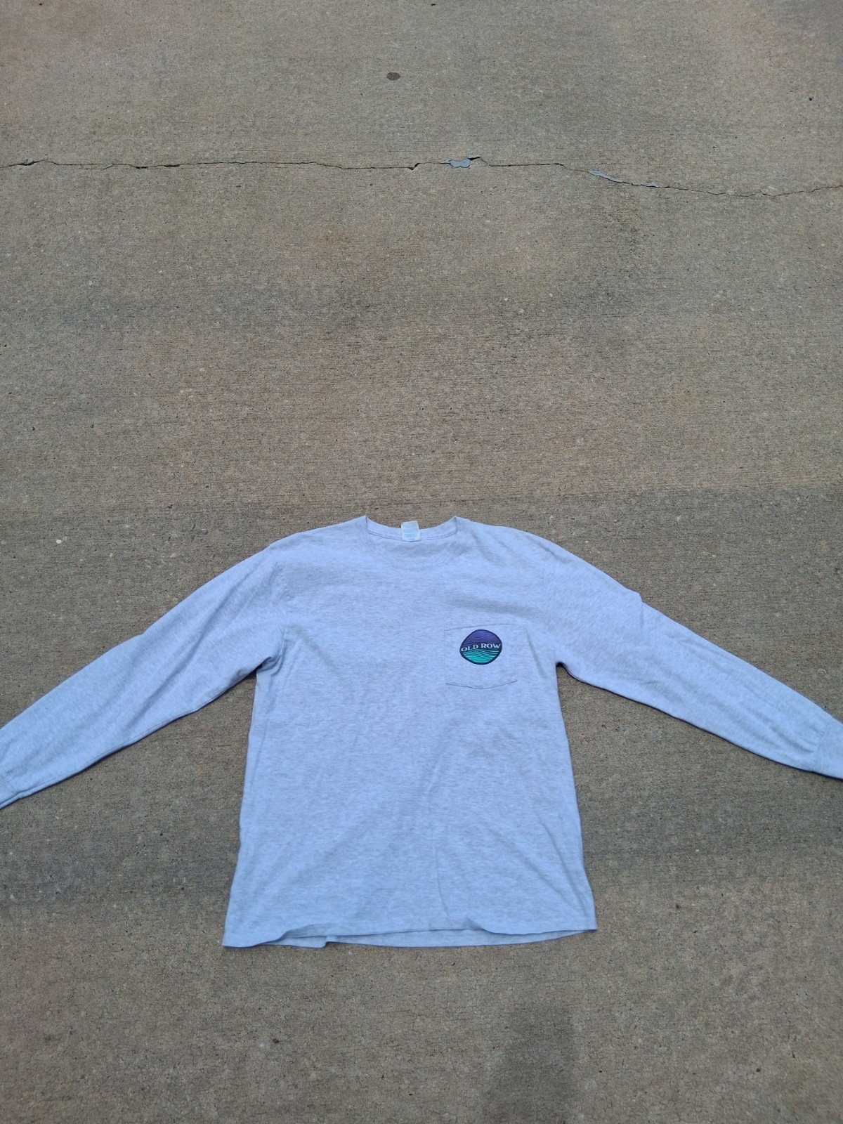 T shirt manica lunga grigia vecchia fila vintage taglia grande