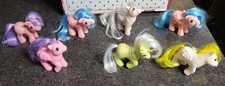 Lot Of 7 My Little Pony G1 MINI Ponies In Nice Condition 1982 84 87 88 Vintage 