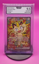 Pokemon Meowth 2026 ex 121/088 IT ordine perfetto AOG 9.5 come nuovo PSA