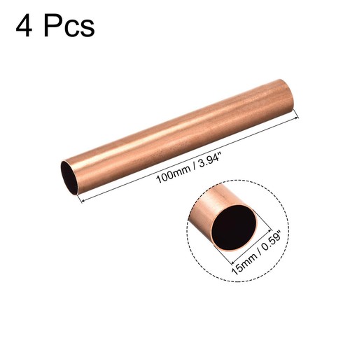 Prezzi Sourcing Map Tubo Rotondo In Ottone, Lunghezza 300 Mm Diametro 4 Mm Spessore S 728392 - Foto 2