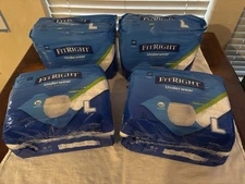 Fit Right Extra Protective Incontinence Underwear, Large,  20 Count Pack of 4