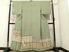 Heiwaya Kimono Luxury Colored Tomesode Artist's Hand Painted Female Humanities