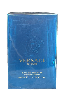 VERSACE EROS Men EDT cologne Natural spray 1.7fl oz/50ml NIB * SEE