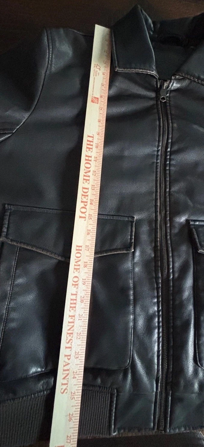 Levi's Men's Faux Leather Bomber Jacket Coat Brown XL New With Tags MSRP $195 - product detail image 13