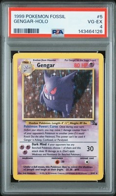 Gengar 5/62 Fossil Holo for sale online | eBay