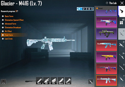 PUBG Mobile Lv.80 Game Account M416 Glacier Lv7, The Fool Lv7, Blood Raven X-SU
