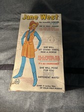 Vintage MARX Jane West The Movable Cowgirl W/Box  Accessories