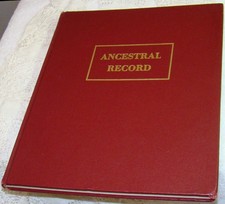 1936 BLANK Farquharson Ancestral Record Genealogy Register Book Goodspeed