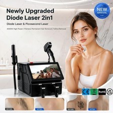 2-in-1 Diode  Pico Laser Hair Removal Tattoo Removal Beauty Machine 4-wave