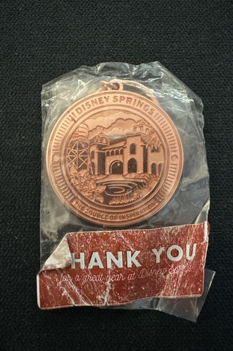 DISNEY SPRINGS OPENNING TEAM KEYCHAIN ROSE GOLD TONE RARE | eBay